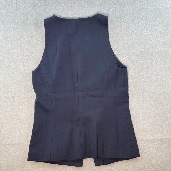 Madewell Crewneck Cutaway Vest in Drapey Twill NWT - Picture 3 of 6